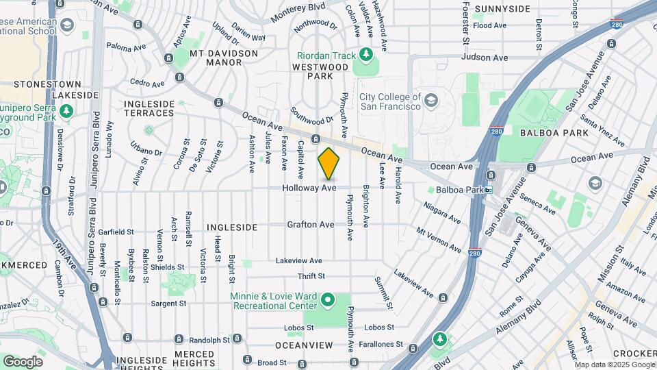 416 Holloway Avenue Mapa y Detalles de la Ubicación