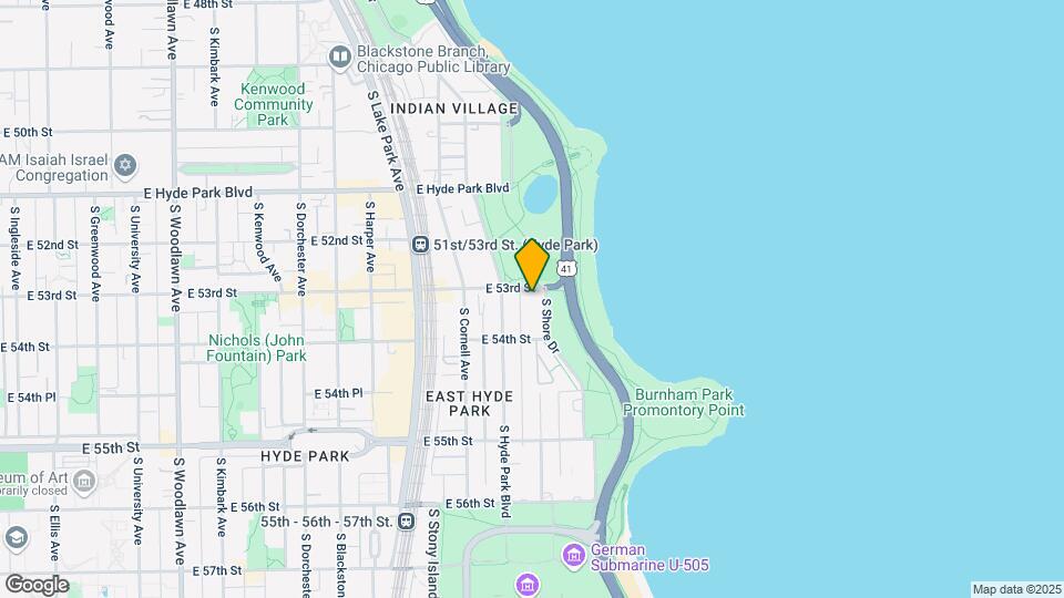 5300 S South Shore Dr Mapa y Detalles de la Ubicación