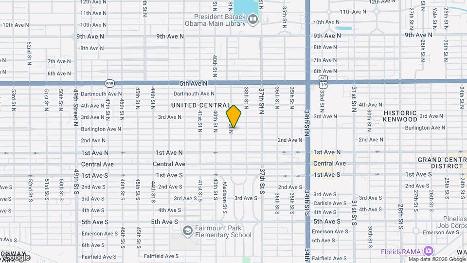 3860 Burlington Ave N Map and Location Details