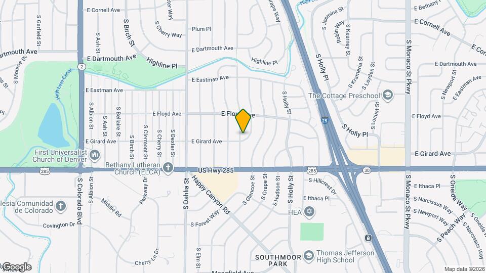 3391 S Flamingo Way Map and Location Details