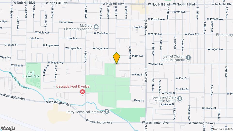 1916 W Mead Ave Mapa y Detalles de la Ubicación