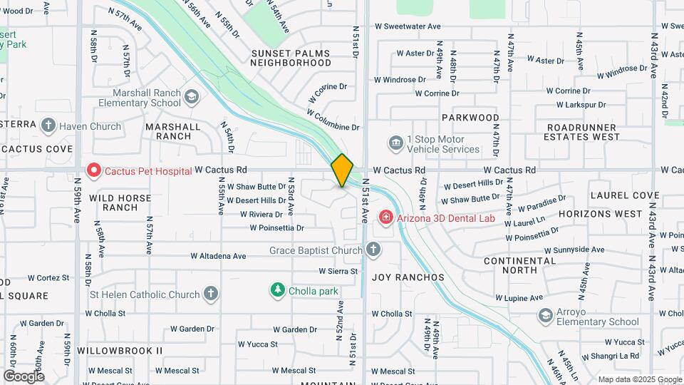 5173 W Shaw Butte Dr Map and Location Details