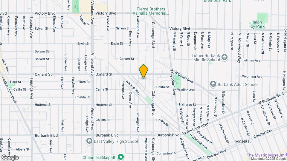 5937 Willowcrest Ave Map and Location Details