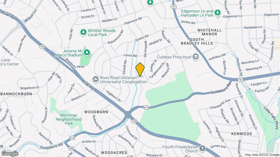 6805 Millwood Rd Map and Location Details