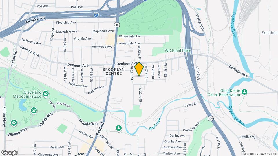 2205 Hurley Ave Map and Location Details
