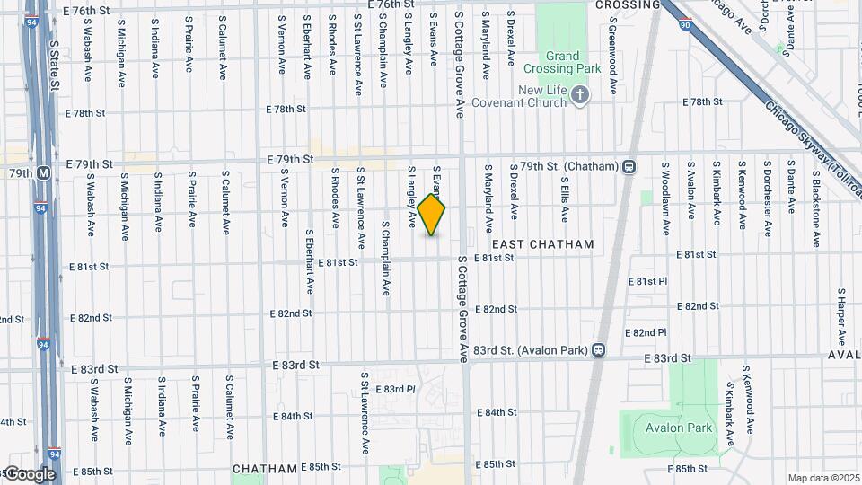 8040 S Evans Ave, Unit 3 Map and Location Details