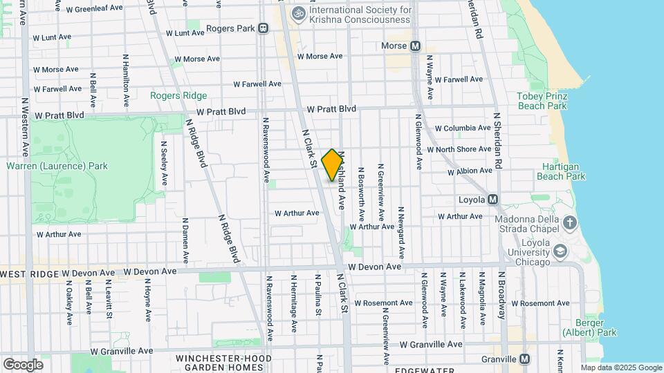 1615 W Albion Ave Map and Location Details