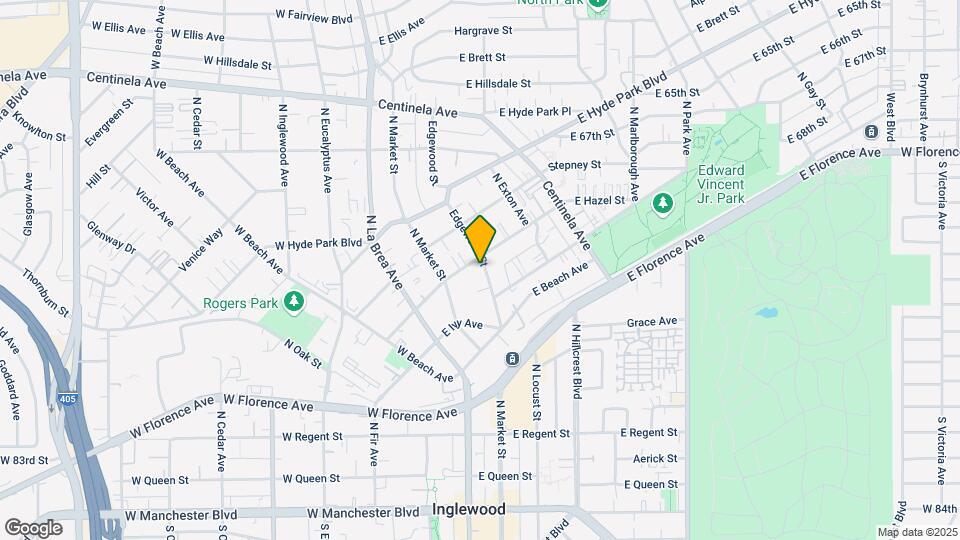 459 Edgewood St Map and Location Details