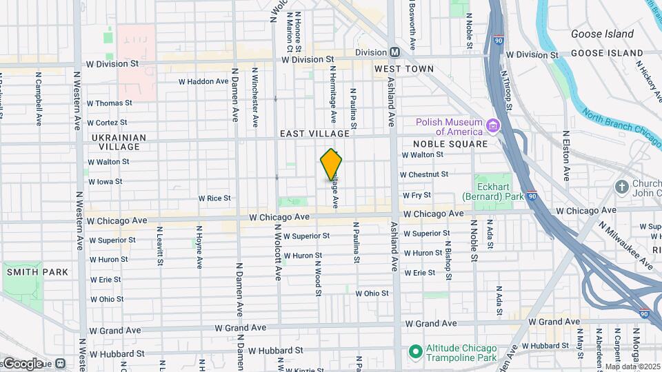 846 N Hermitage Ave Map and Location Details