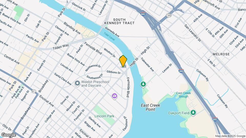 3125 Fernside Blvd Map and Location Details