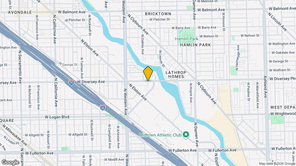 2247 W Diversey Ave, Unit J06P Mapa y Detalles de la Ubicación