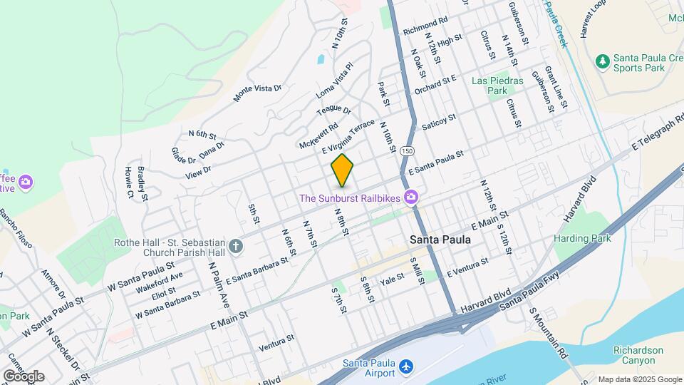 811 E Santa Paula St Map and Location Details