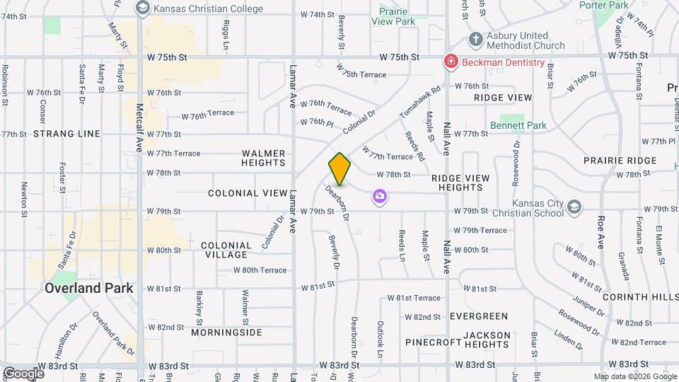 7829 Dearborn Dr Map and Location Details