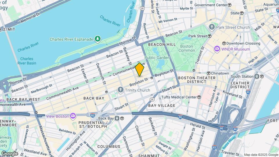 425 Boylston St Mapa y Detalles de la Ubicación