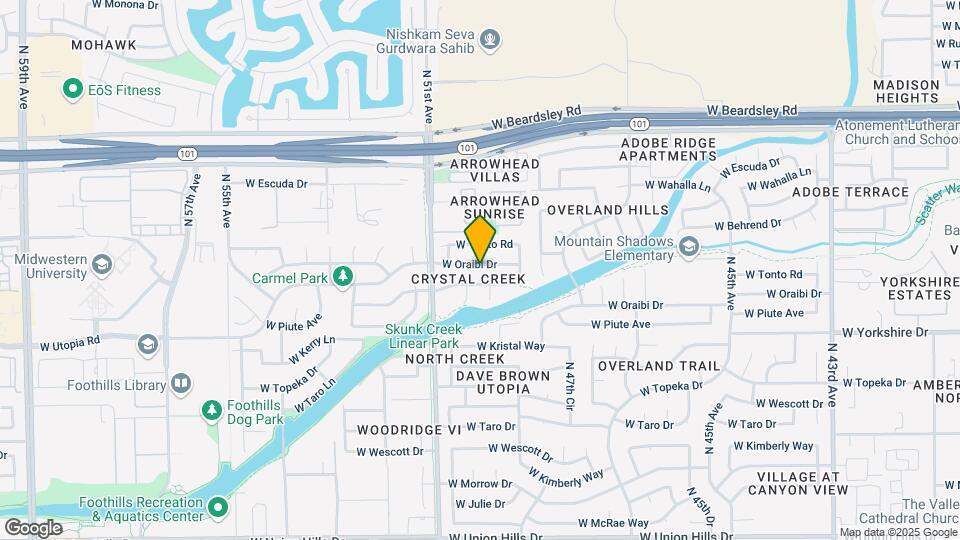 4943 W Oraibi Dr Map and Location Details