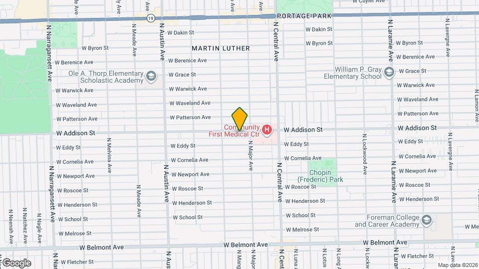 5721 W Addison St Map and Location Details