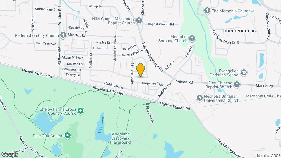 7103 Showboat Ln Map and Location Details