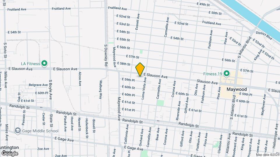 3641 E 59th Pl Map and Location Details