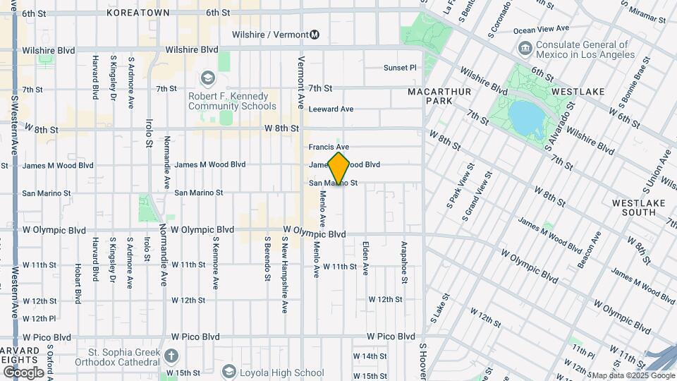 933 S Westmoreland Ave Mapa y Detalles de la Ubicación