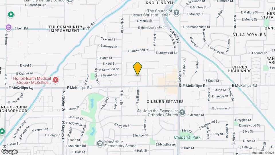 1701 E Kramer St Map and Location Details