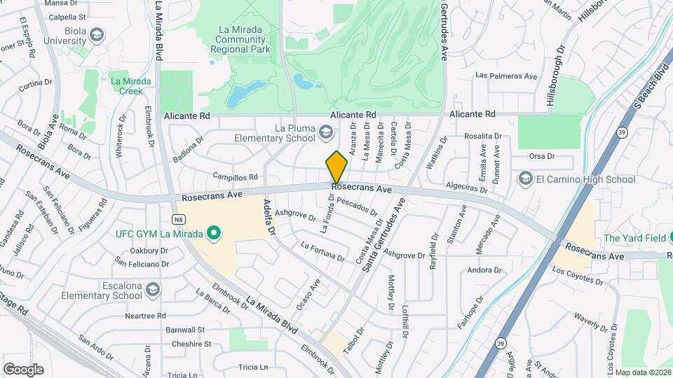 14702 La Fonda Dr Map and Location Details