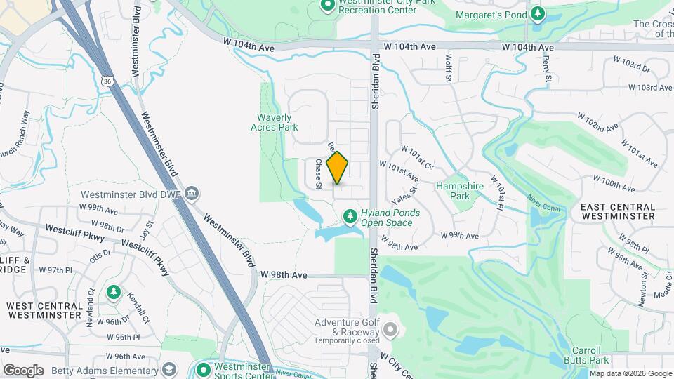 5356 W 100th Ct Map and Location Details