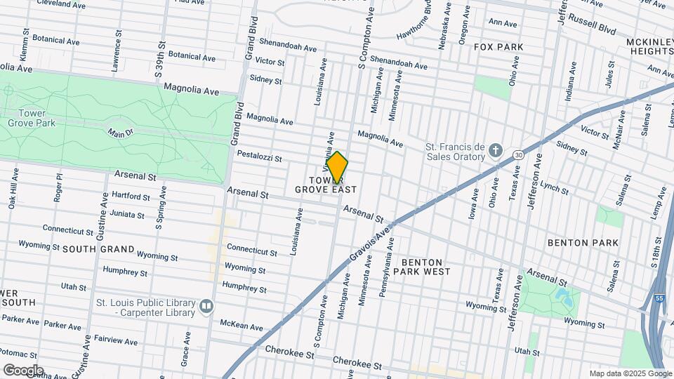 3001 S Compton Ave Map and Location Details