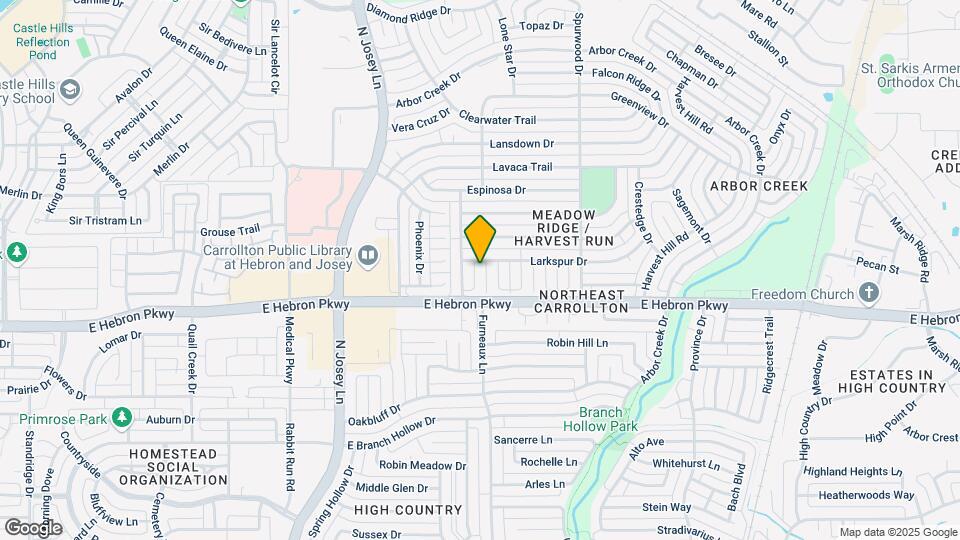 4211 Meadow Ridge Dr Map and Location Details