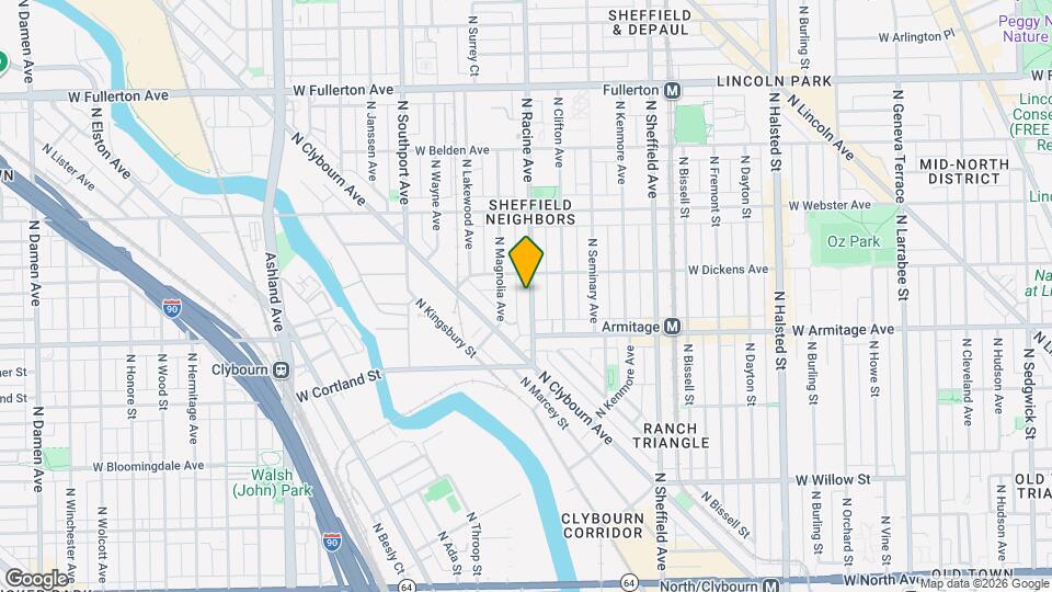 2042 N Racine Ave, Unit 1 Map and Location Details