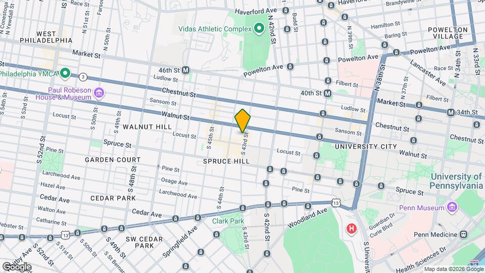 206 S 43rd St Map and Location Details