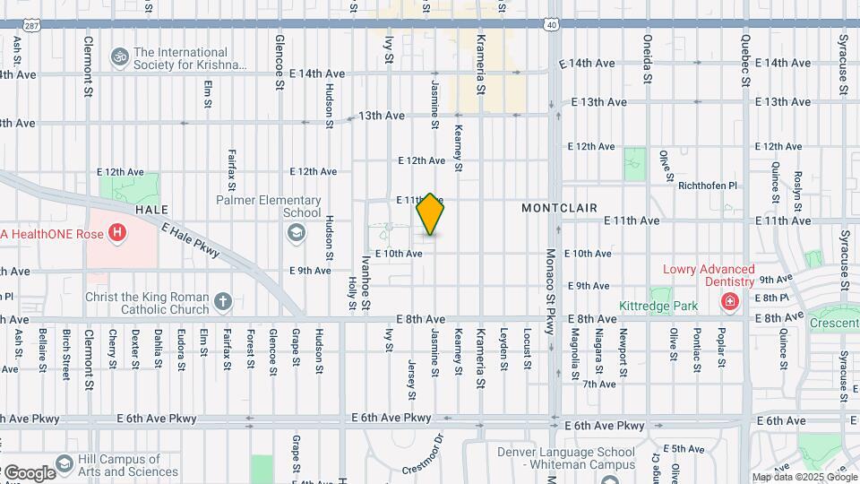 1025 Jasmine St Map and Location Details