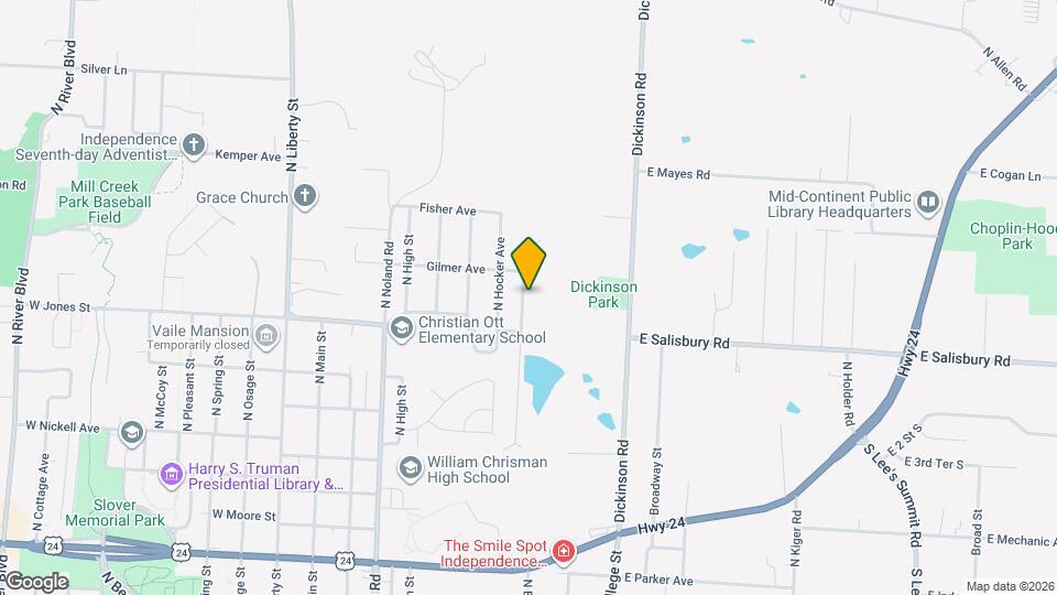 1617 N Emery St Map and Location Details