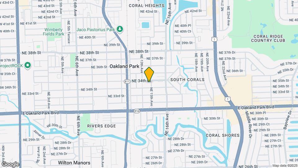 3421 NE 15th Ave Map and Location Details