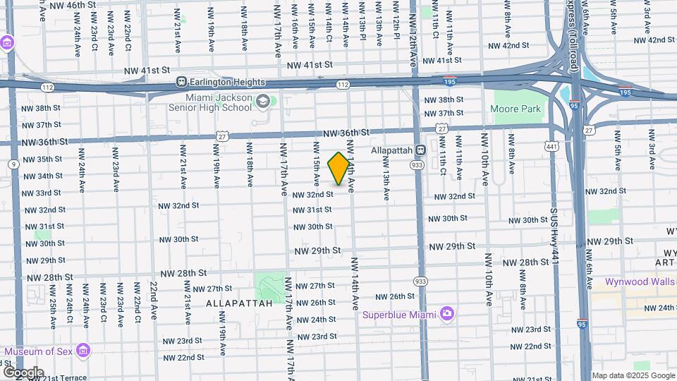 1443 NW 32nd St-Unit -Front Mapa y Detalles de la Ubicación