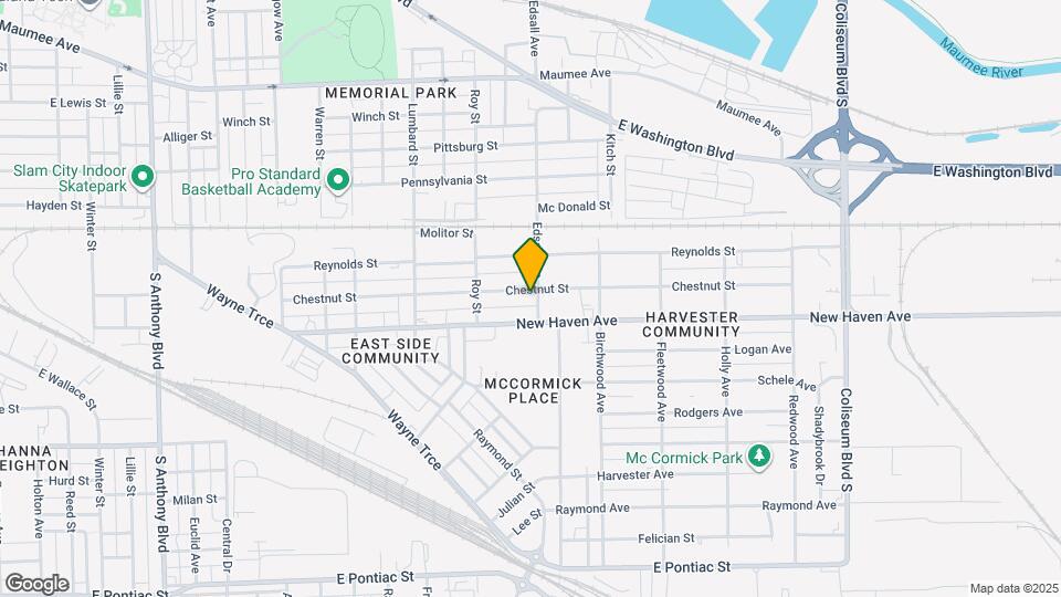 2922 Chestnut St Map and Location Details