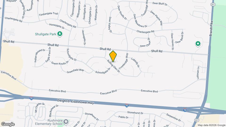 6477 Rolling Glen Dr Map and Location Details