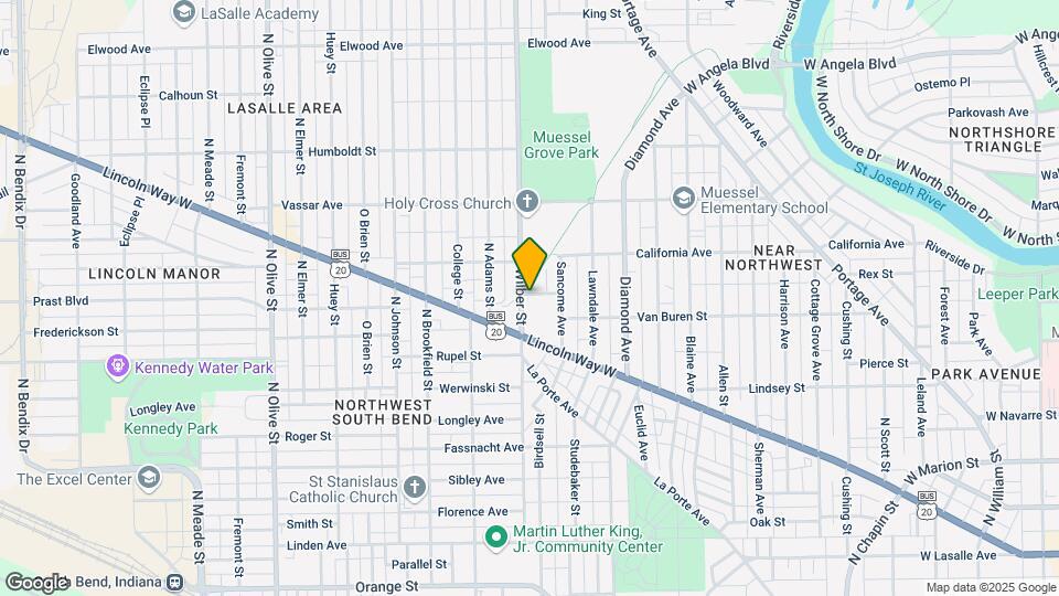 1534 Van Buren St Map and Location Details