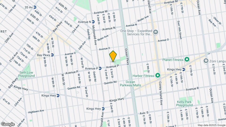 463 Avenue P Map and Location Details