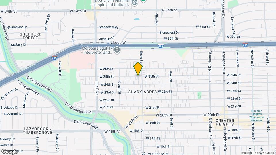 1320 W 25th St Map and Location Details