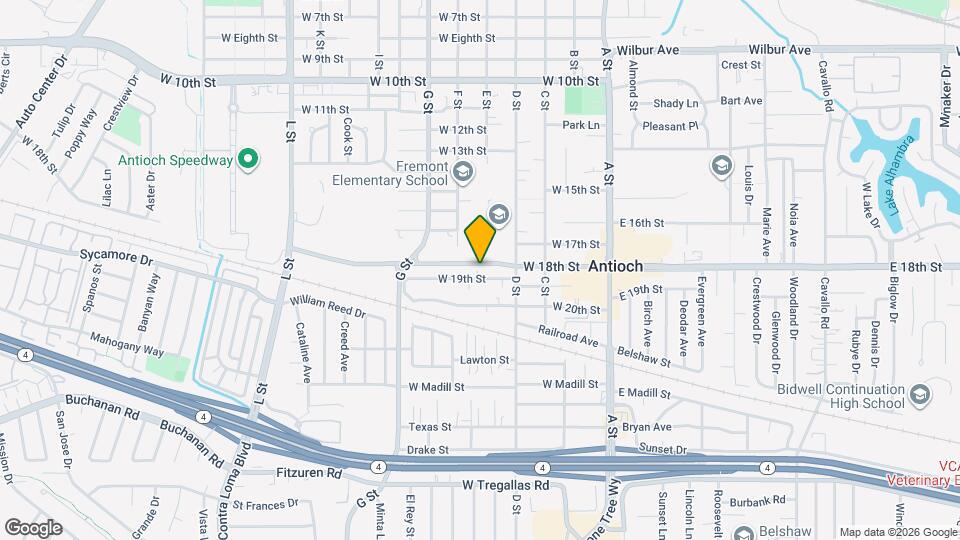 409 W 18th St Map and Location Details