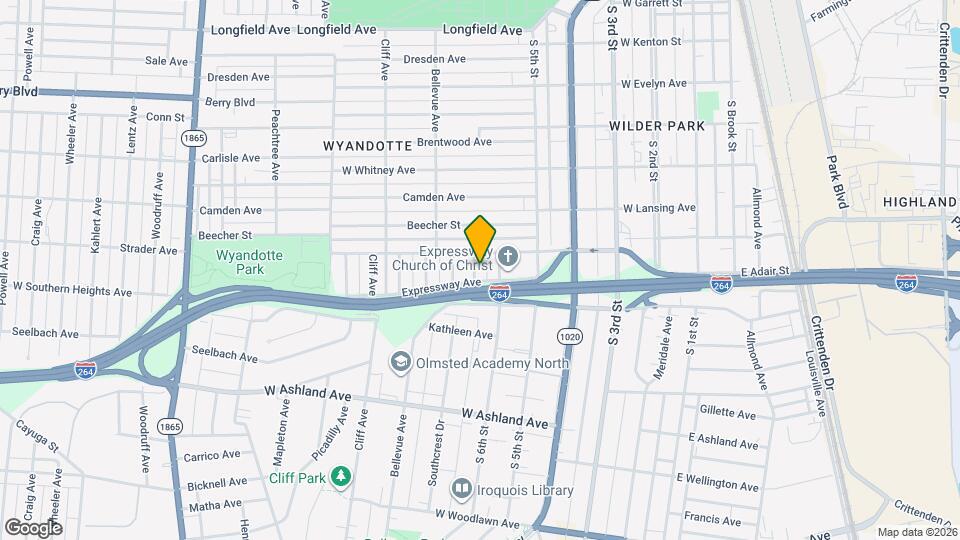 4411 Gatewood Ave Map and Location Details