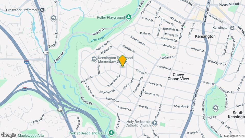 4410 Woodfield Rd Map and Location Details