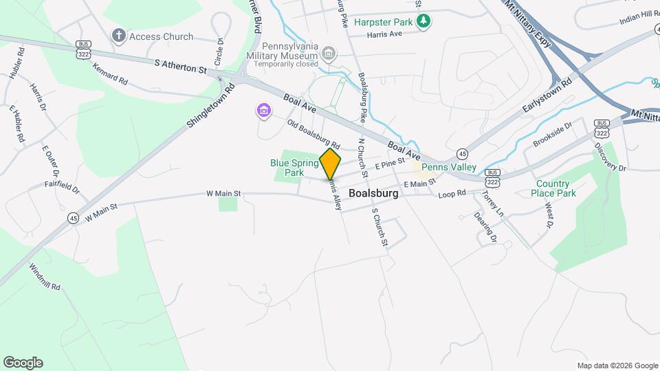 202 W Pine St Map and Location Details