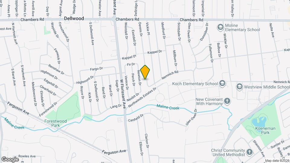 9717 Dennis Dr Mapa y Detalles de la Ubicación