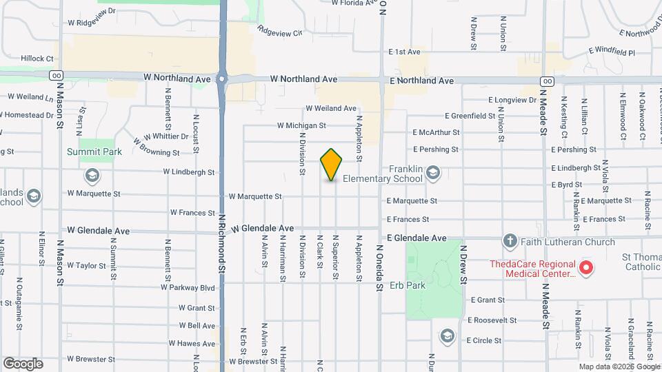 2219 N Superior St Map and Location Details