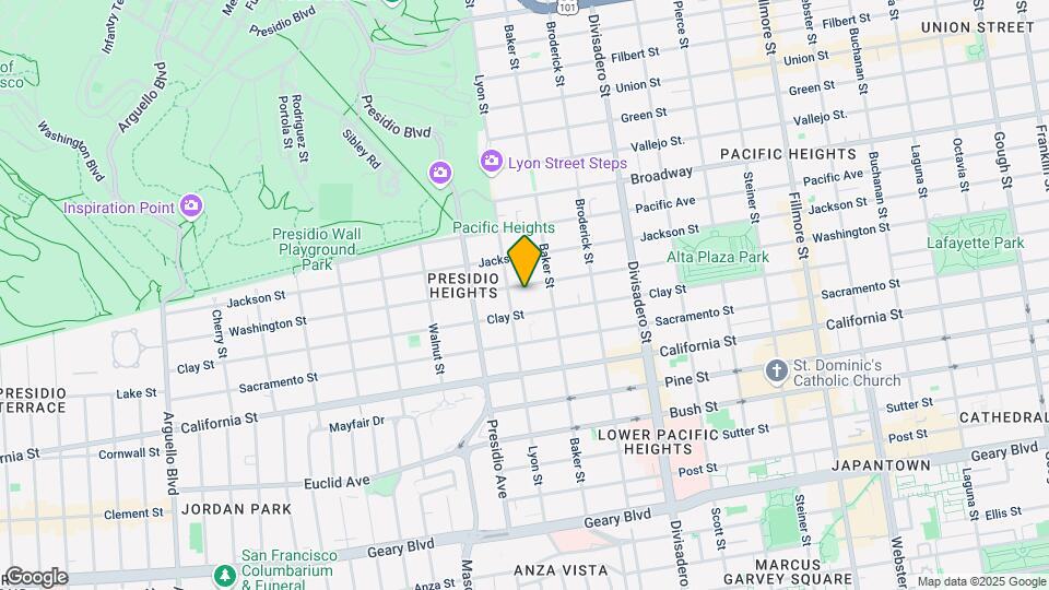 3161 Washington St Map and Location Details