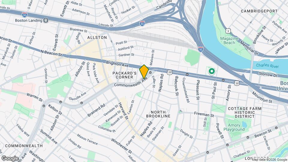 1134 Commonwealth Ave Map and Location Details