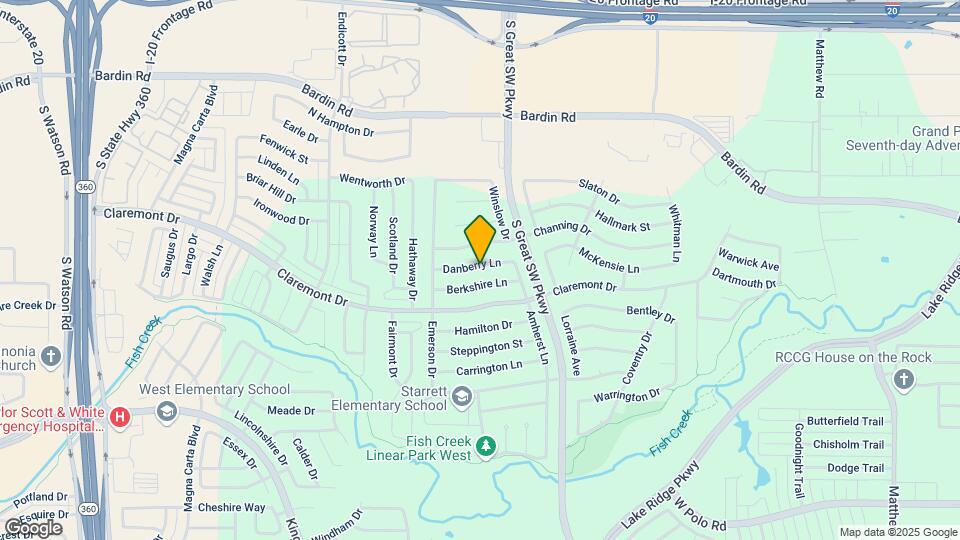 2625 Danberry Ln Map and Location Details