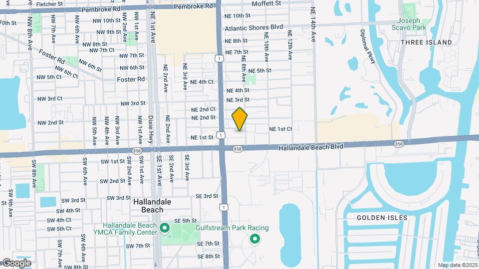717 NE 1st St Map and Location Details