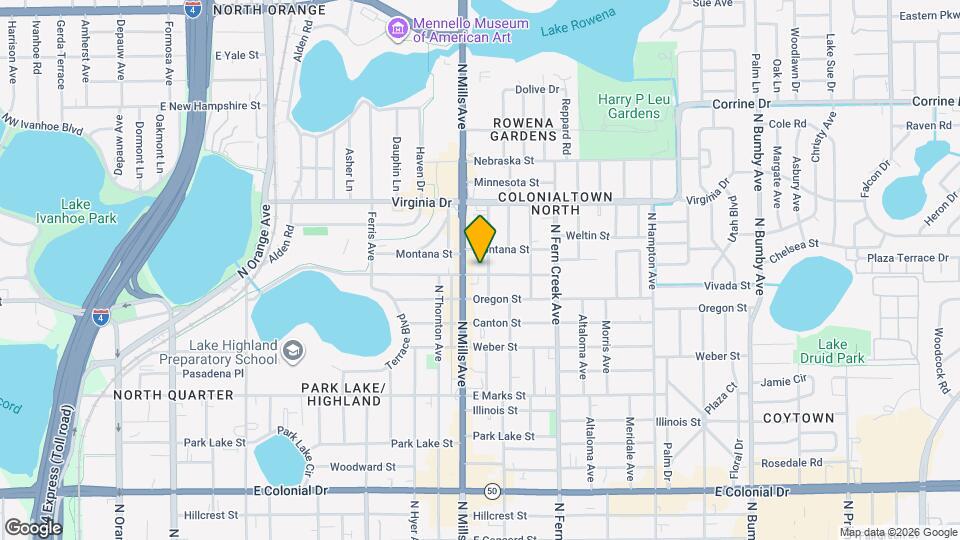 1219 Lake Highland Dr Map and Location Details